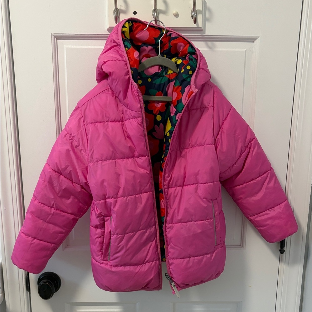 Hanna Andersson reversible Pink Puffer Jacket for Kids